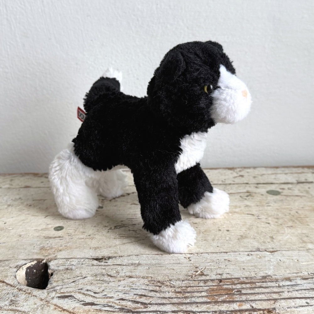 Douglas Cuddle Toys Tuxedo Cat Plush Black White Standing 8"